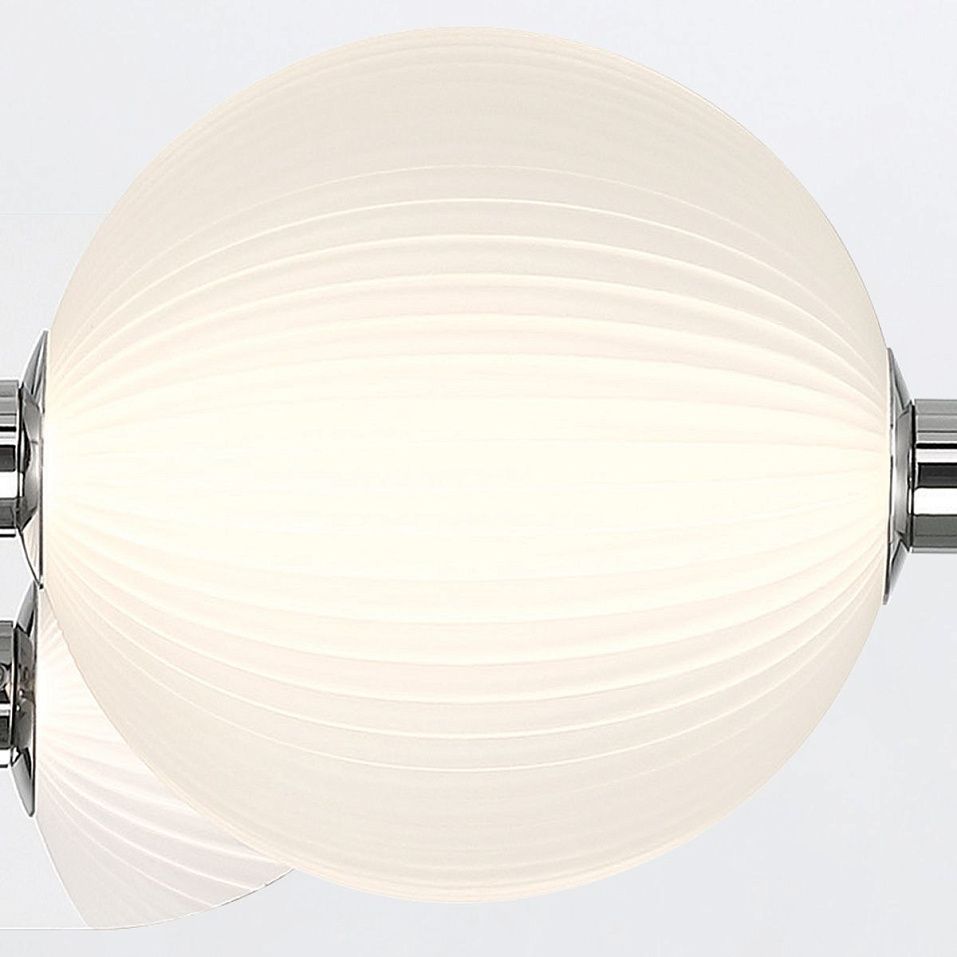 QN-PALMAS-2W-PN PALMAS Polished Nickel/Frosted White// настенный LED 1х18  х   