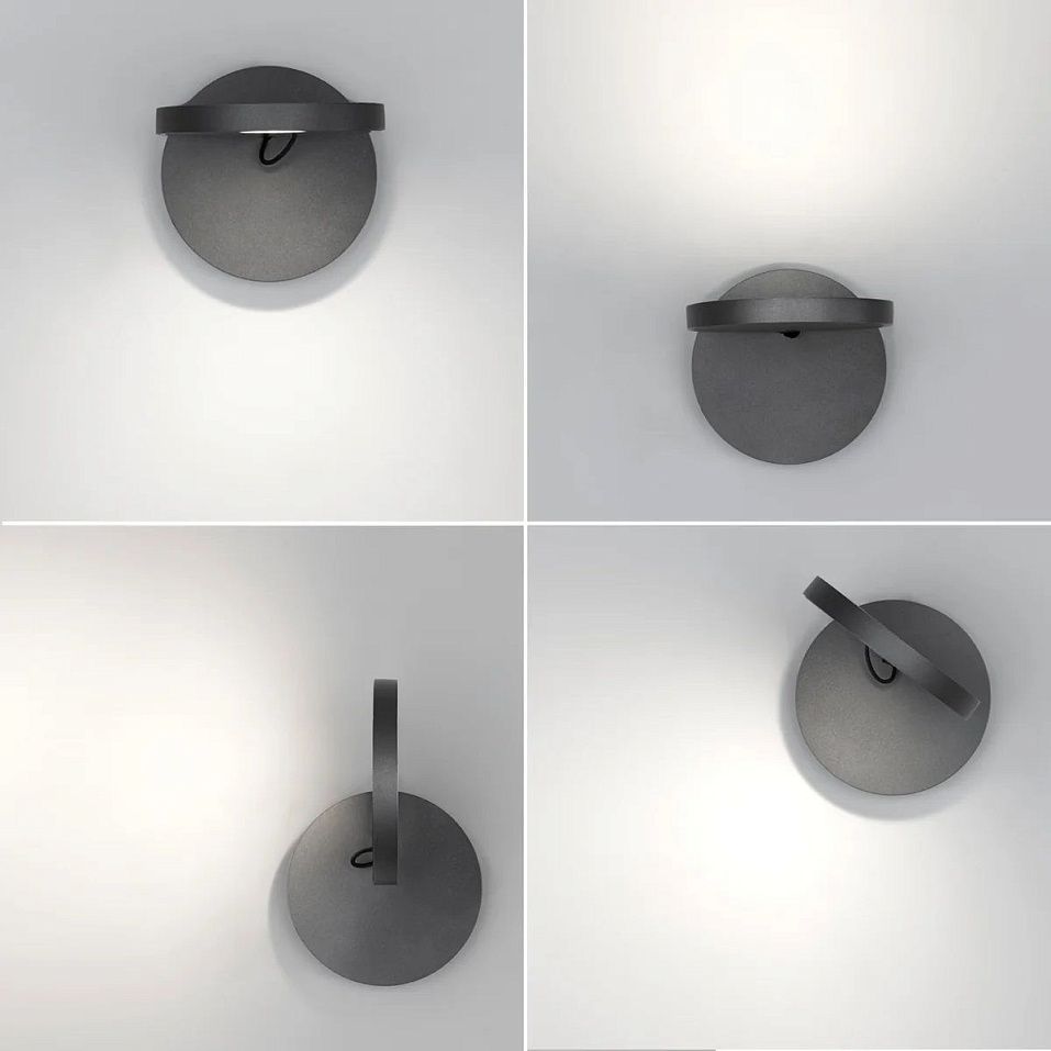 1730010A DEMETRA grey/grey//clear настенный LED 1х9  х   