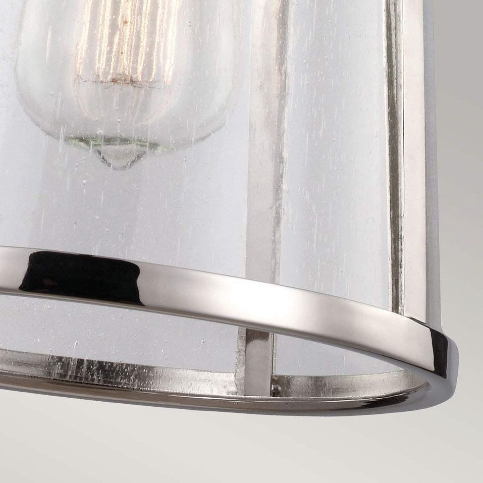 FE-HARROW-P-S HARROW Polished Nickel /Seeded Glass// подвесной E27 1х60  х   