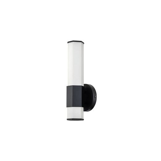 QN-FACET-LED1-BK-BATH FACET Matt black/Opal// настенный LED 1х12  х  QN-FACET-LED1-BK-BATH