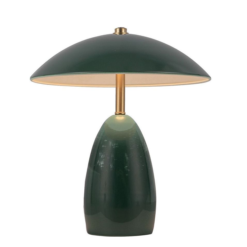 ALM-POPPY-TL-S-PG-LV POPPY Pine Green/Brass/Pine Green//matt настольный  1х3  х   