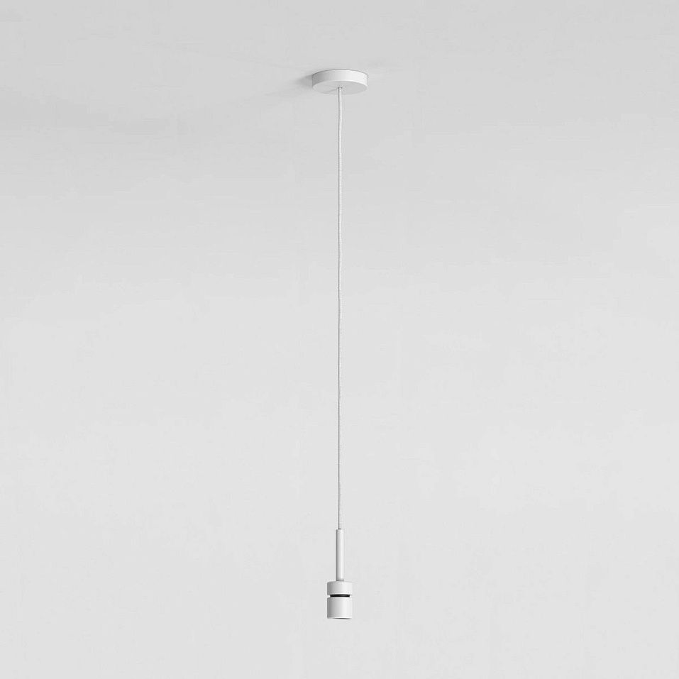 5049002+1184056 FLOW matt white/White Fibre// подвесной E27 LED 1х12  х   
