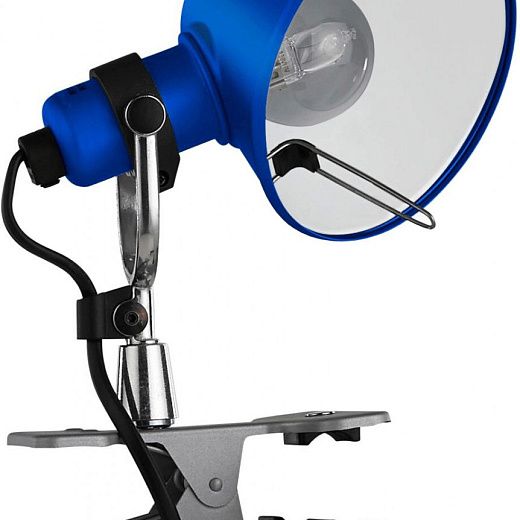 A010850 TOLOMEO micro pinza grey/blue// переносной E14 1х60  х  A010850