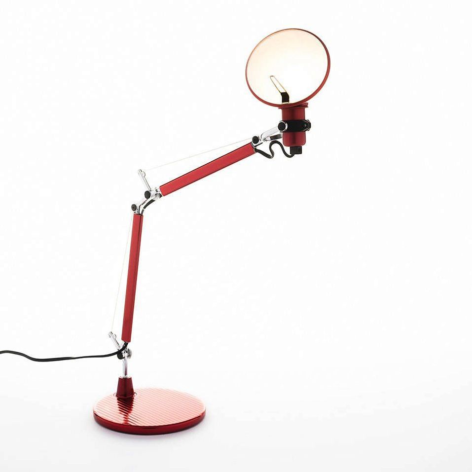 A011810 TOLOMEO micro anidized red/anidized red// настольный E14 1х60  х   