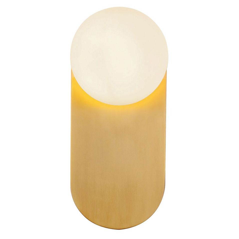 ALM-ARIEL-1WB-BG-OP ARIEL Brushed Gold/matt opal// настенный E27 1х40  х   