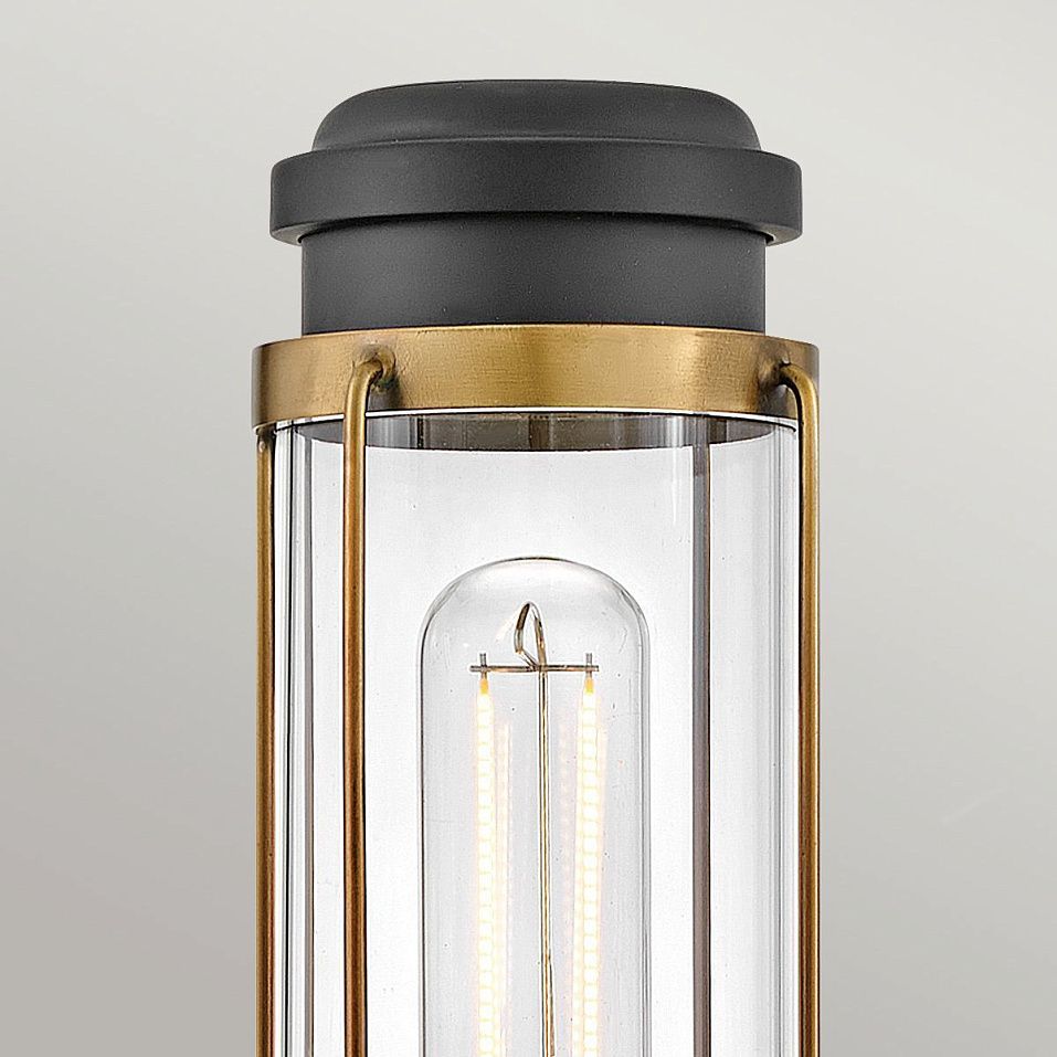 HK-MASTHEAD1-HBBK MASTHEAD Heritage Brass & Black /Clear// настенный E27 1х40  х   