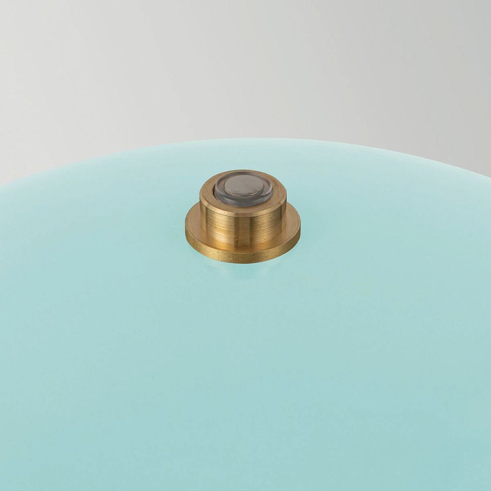 ALM-POPPY-TL-S-CB-LV  POPPY Cerulean Light Blue/Brass/Light Blue//matt настольный  1х3  х   