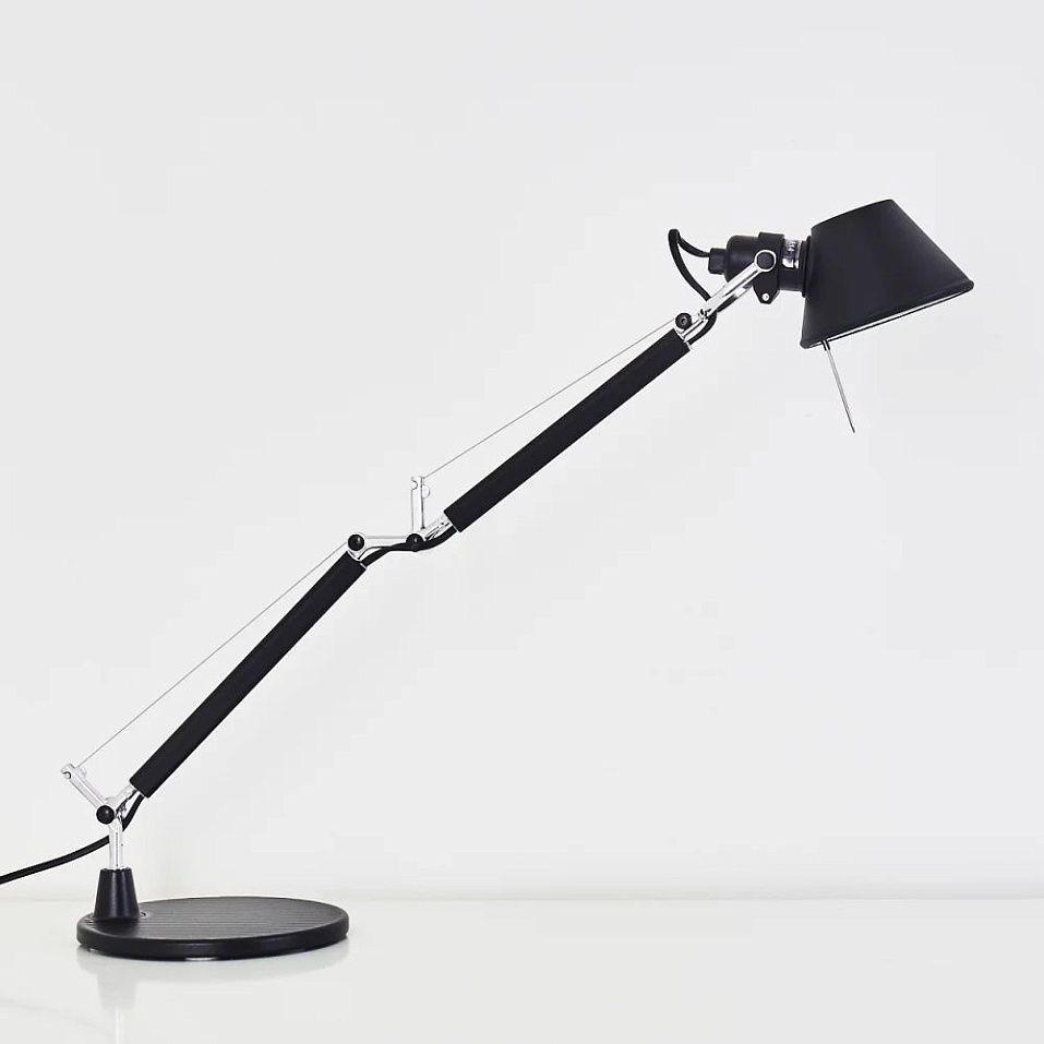 A011830 TOLOMEO micro Black/Back// настольный E14 LED 1х6  х   