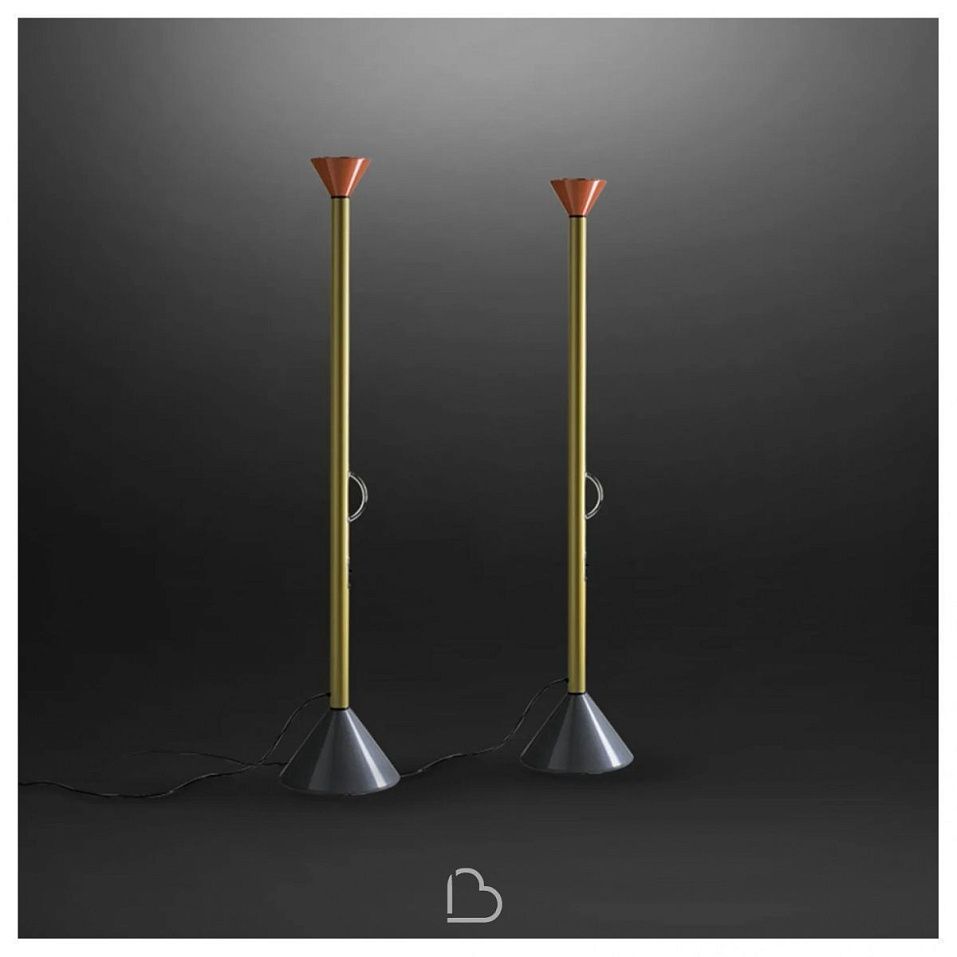A0111W00 CALLIMACO yellow and smoke/red// напольный LED 1х45  х   