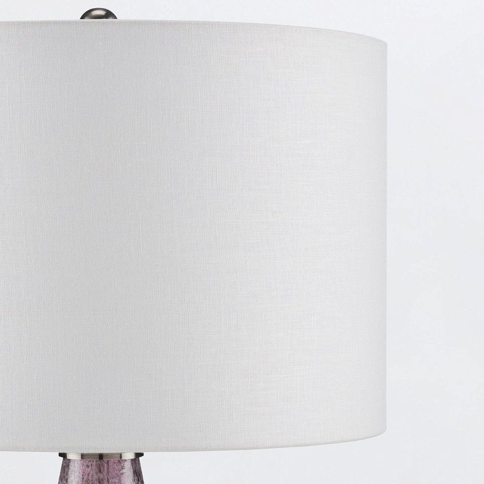 QNC-OPTIMIST-TL-PURP OPTIMIST Purple/Nickel /White// настольный E27 1х100  х   