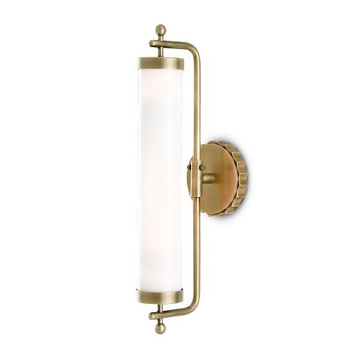 QNC-LATIMER-WB-AB  LATIMER Antique Brass/White// настенный E27 1х60  х  QNC-LATIMER-WB-AB 