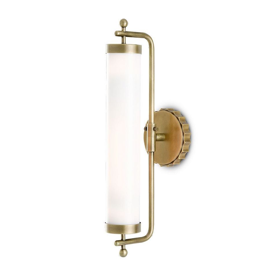 QNC-LATIMER-WB-AB  LATIMER Antique Brass/White// настенный E27 1х60  х   
