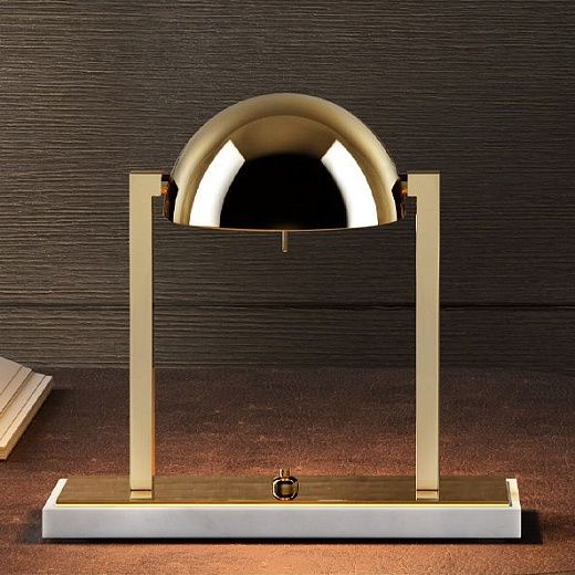 DIA154 DIANE white marble/gold// настольный E14 1х8  х  DIA154