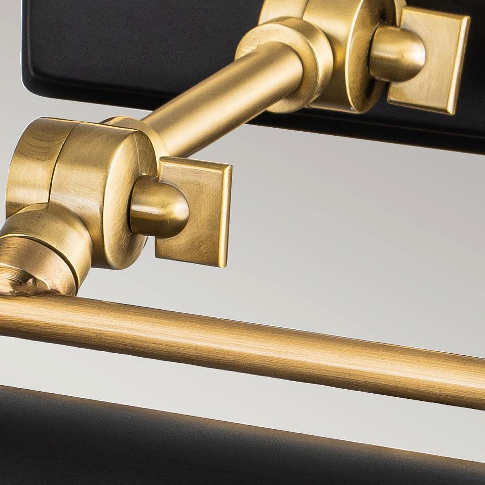 WINCHFIELD-PLM-AB-MB WINCHFIELD Aged Brass & Matte Black/Matte Black// настенный E14 2х40  х   