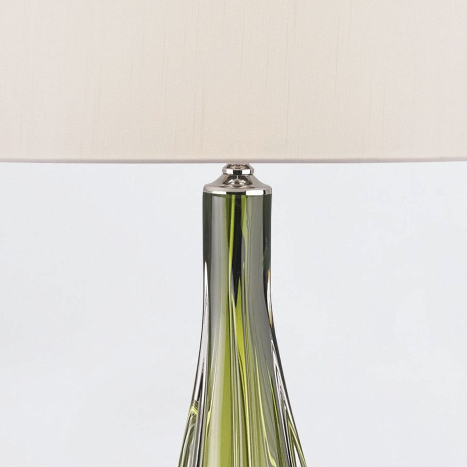 QNC-ZEPHYR-TL ZEPHYR Green/white// настольный E27 1х100  х   