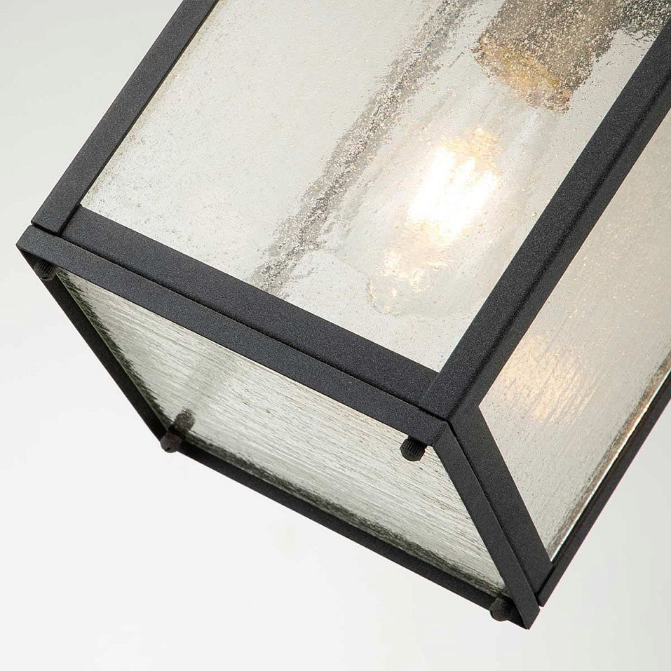 QN-LAHDEN8-M-WZC LAHDEN Weathered Zinc/Brass/Clear Seeded// подвесной E27 1х60  х   