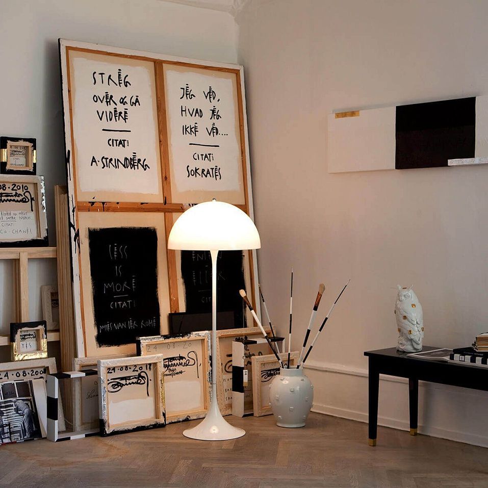 5744167068 PANTHELLA FLOOR white/white// напольный E27 1х60  х   