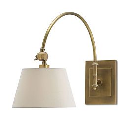 QNC-ASHBY-WB-AB ASHBY Antique Brass/Beige// настенный E27 1х60  х  QNC-ASHBY-WB-AB