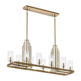 QN-KIMROSE10-BNB KIMROSE Brushed Natural Brass /Clear// подвесной E14 10х40  х  QN-KIMROSE10-BNB