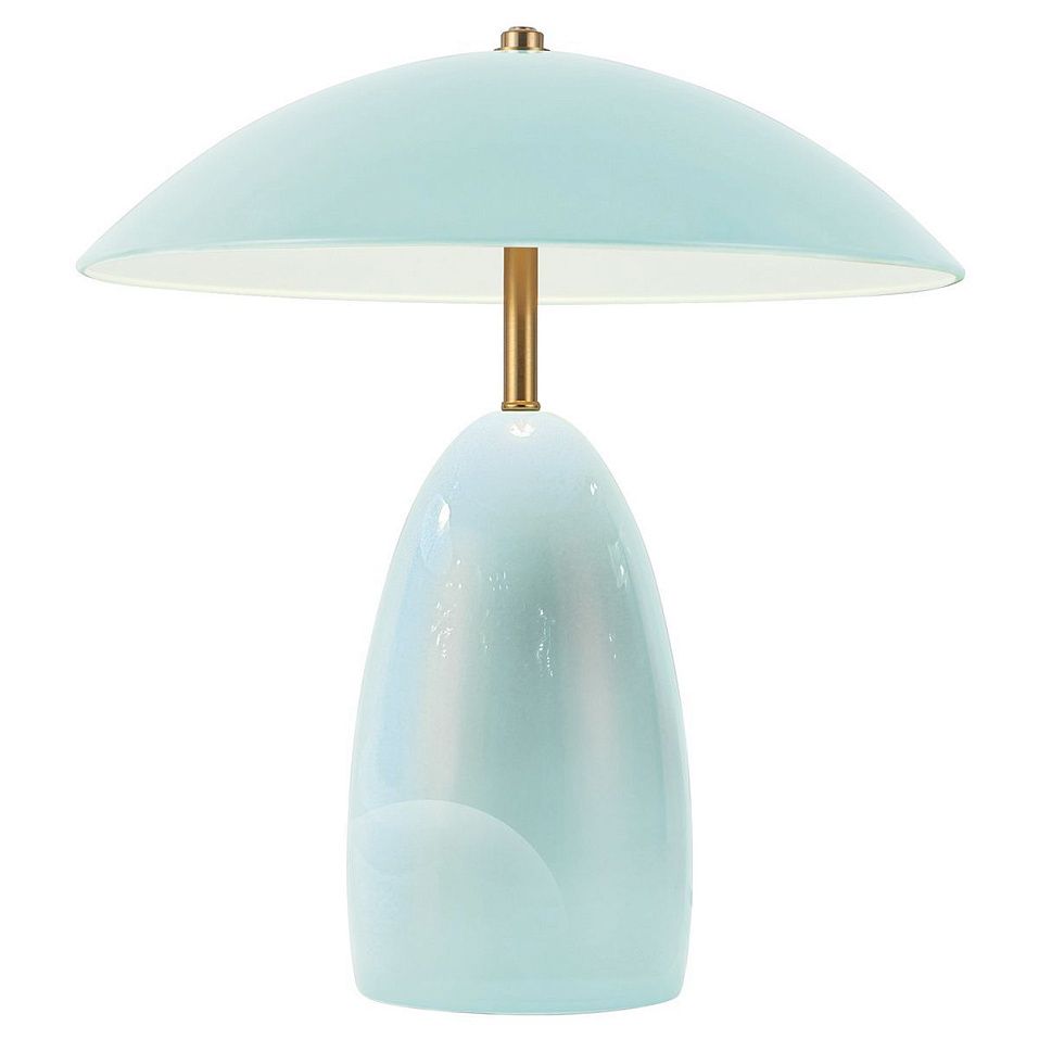 ALM-POPPY-TL-M-CB  POPPY Cerulean Light Blue/Brass/Light Blue//matt настольный  1х11.5  х   