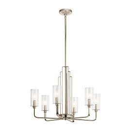 QN-KIMROSE6-PN KIMROSE Polished Nickel/Clear// подвесной E14 6х40  х  QN-KIMROSE6-PN