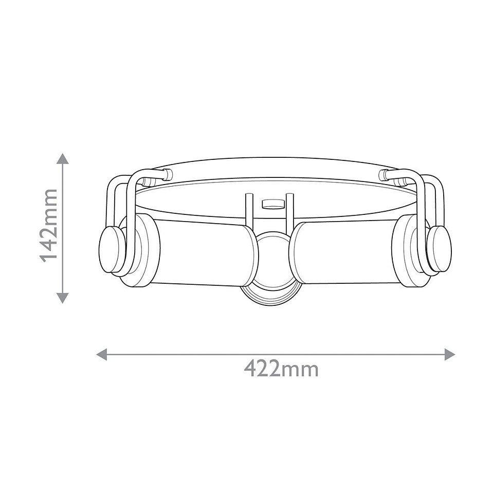 QN-WYNWOOD-F-VBS WYNWOOD Vintage Brass /Glossy Opal// потолочный E14 3х60  х   