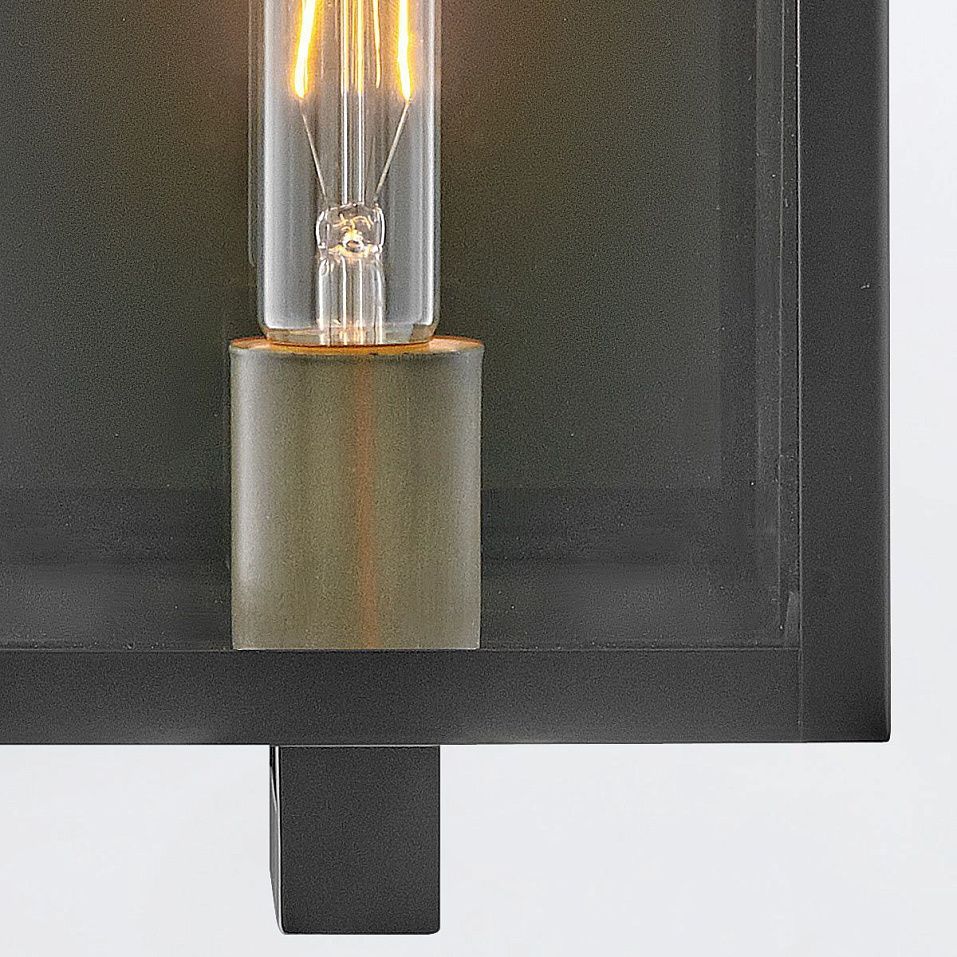 QN-CATALINA-M CATALINA Black /Burnished Bronze/Clear// настенный E27 1х60  х   