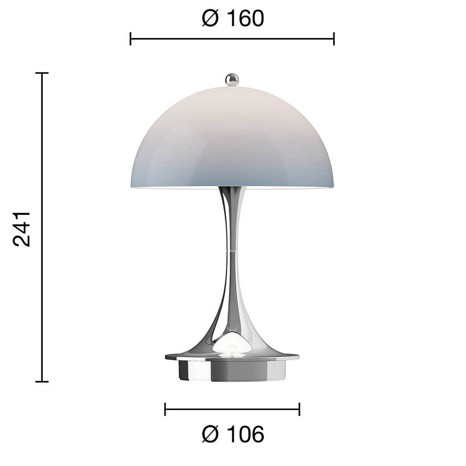 5744613415 PANTHELLA 160 Chrome/Original Opal Brown// настольный  1х2.5  х   