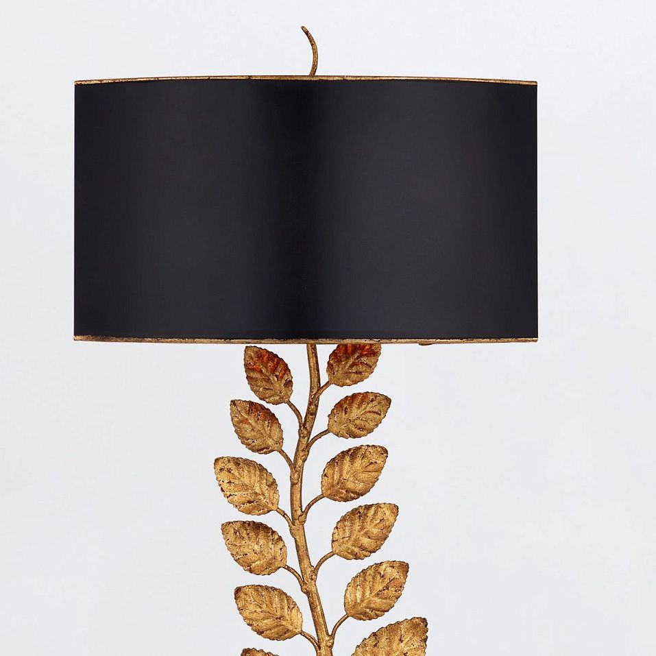 QNC-BIRDWOOD-2WB-TGL BIRDWOOD Textured Gold Leaf/Satin Black // настенный E27 2х40  х   