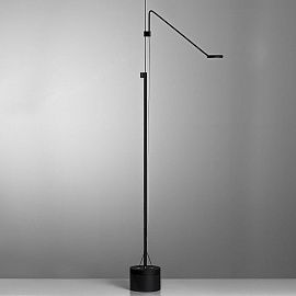 TECLA 1ST NE TECLA black/steel/black//matt напольный LED 2700K 1х4.1  х  TECLA 1ST NE