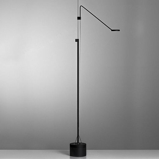 TECLA 1ST NE TECLA black/steel/black//matt напольный LED 2700K 1х4.1  х  TECLA 1ST NE