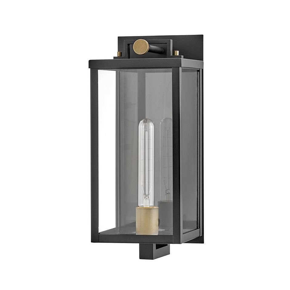 QN-CATALINA-M CATALINA Black /Burnished Bronze/Clear// настенный E27 1х60  х   