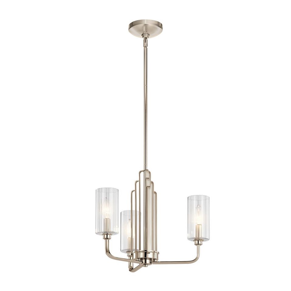 QN-KIMROSE3-PN KIMROSE Polished Nickel/Clear// подвесной E14 3х40  х   