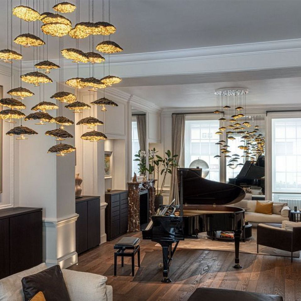 CGMSPL20CLVOG GOLD MOON BLACK/black/gold// подвесной LED 17х1,1 LED 3х1.7   