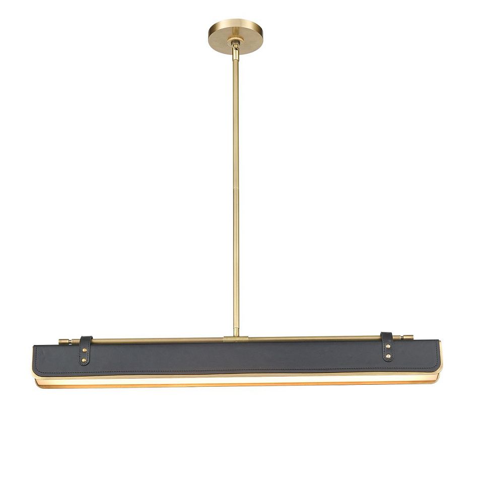 QN-VALISE-LP80-VBS-TL VALISE Vintage Brass/Tuxedo Leather ///matt подвесной LED 1х30  х   