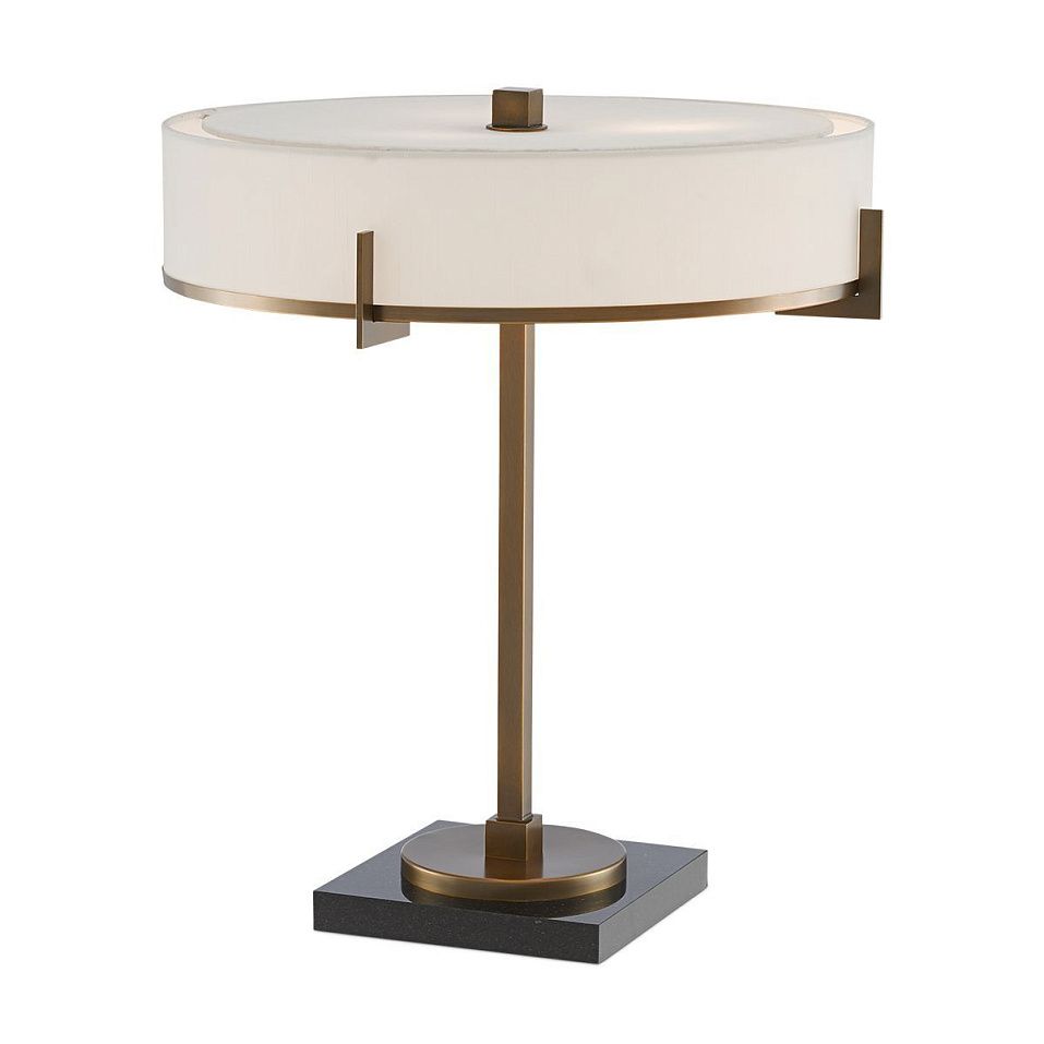 QNC-JACOBI-TL JACOBI Antique Brass /Black/White//Opal настольный E14 LED 3х7  х   