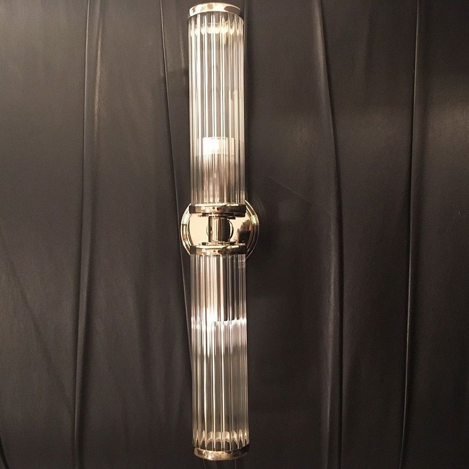 SAL-K-2(BN) SALETTO shiny nickel/clear// настенный E14 2х40  х   