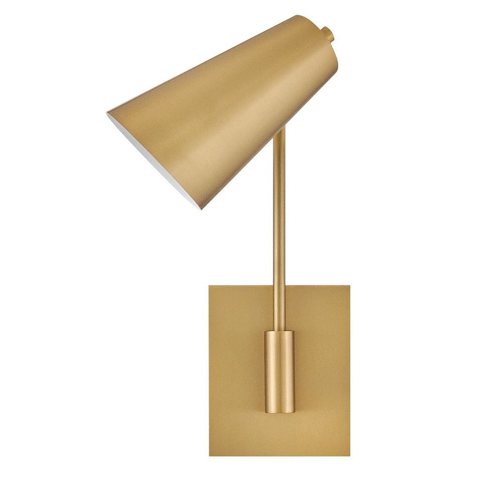 HK-BRAY-1WB-LCB BRAY Lacquered Brass/Lacquered Brass// настенный E27 1х60  х   