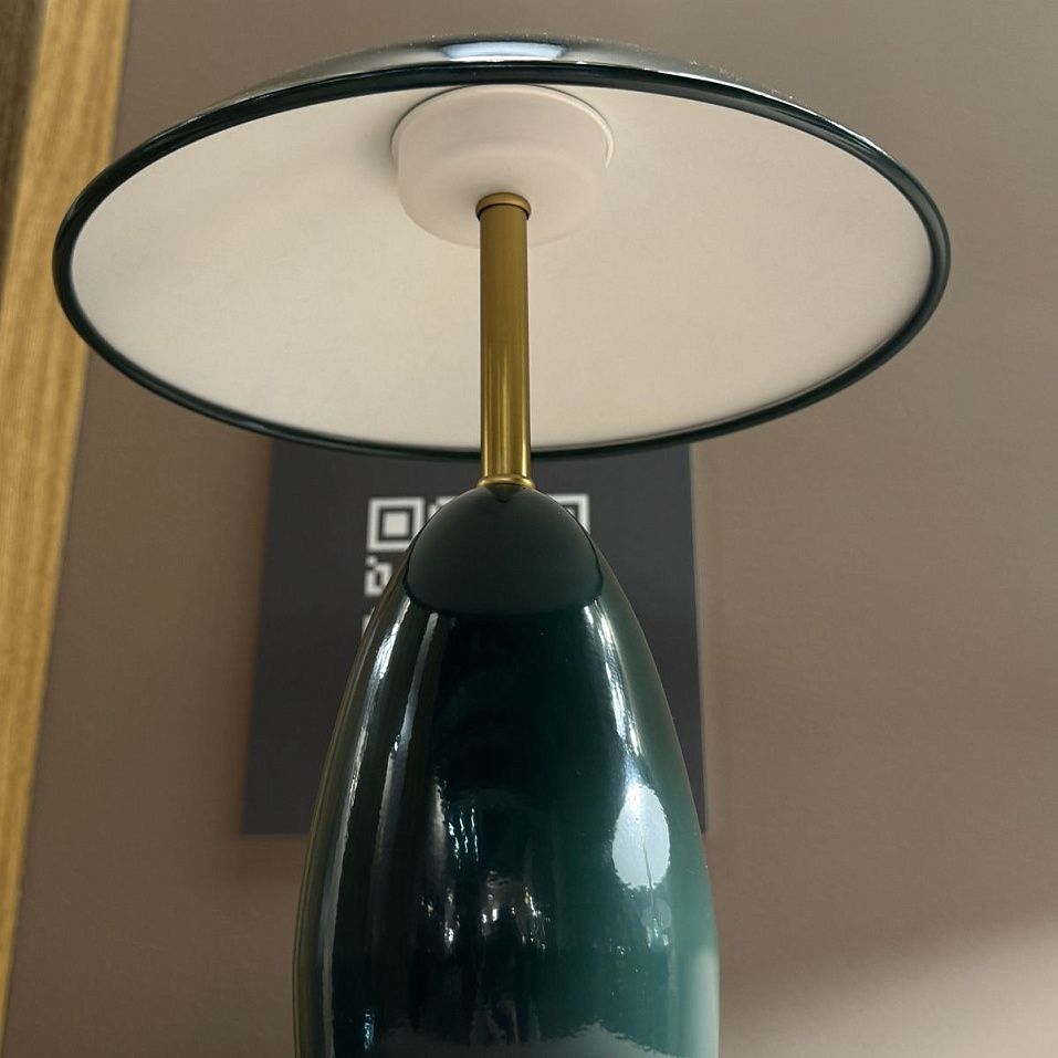 ALM-POPPY-TL-M-PG POPPY Pine Green/Brass/Pine Green //matt настольный  1х11.5  х   
