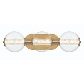 QN-ATOMO-3W-BG ATOMO Brushed Gold/Clear// настенный LED 1х13  х  QN-ATOMO-3W-BG