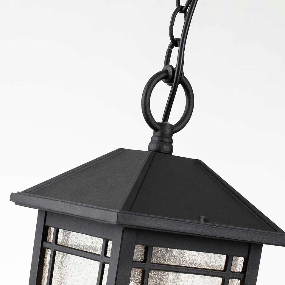 QZ-CEDAR-POINT8-M-BK CEDAR POINT Black/Clear Seeded// подвесной E27 1х60  х   