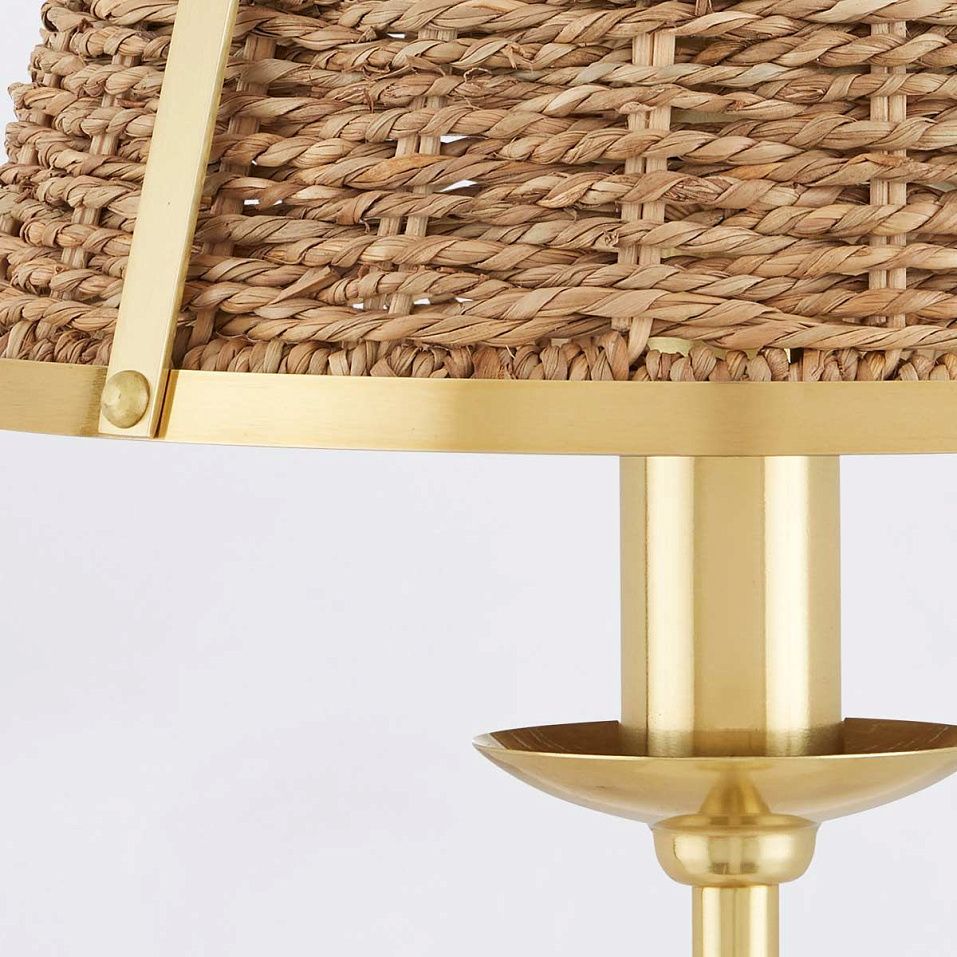QNC-DEAUVILLE-TL  DEAUVILLE Polished Brass /natural// настольный E14 1х40  х   