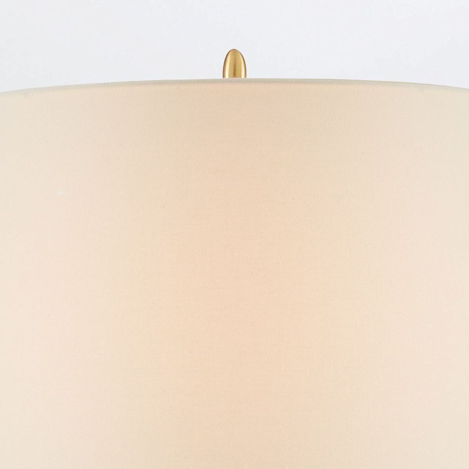 QNC-LYNTON-TL LYNTON Cream Crackle / Brass/White// настольный E27 х100  х   