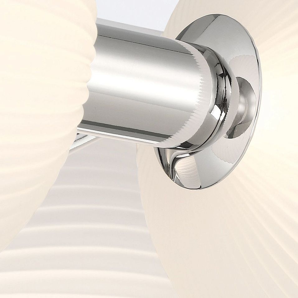 QN-PALMAS-3W-PN PALMAS Polished Nickel/Frosted White// настенный LED 1х27  х   