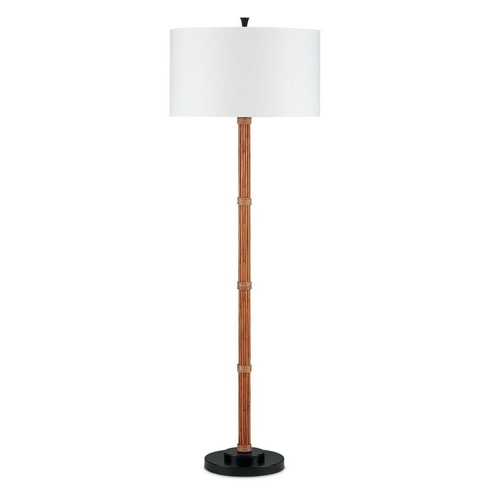 QNC-REED-FL REED Black /Natural/White// напольный E27 1х150  х   