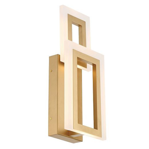 QN-INIZIO-1W-BG INIZIO Brushed Gold///Frosted white  настенный LED 1х20  х  QN-INIZIO-1W-BG