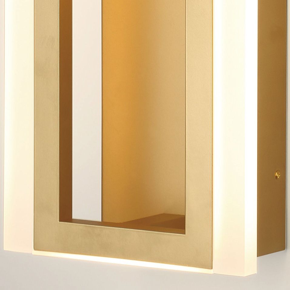 QN-INIZIO-1W-BG INIZIO Brushed Gold///Frosted white  настенный LED 1х20  х   