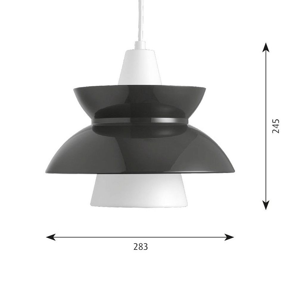 5741093423 Doo-Wop White/Dark grey// подвесной E27 1х60  х   