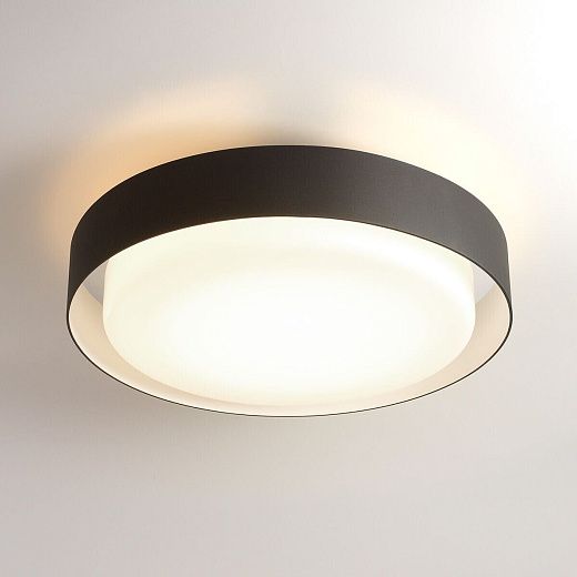 A628-053 Plaff-on!  black/opal white// потолочный E27 2х15  х  A628-053