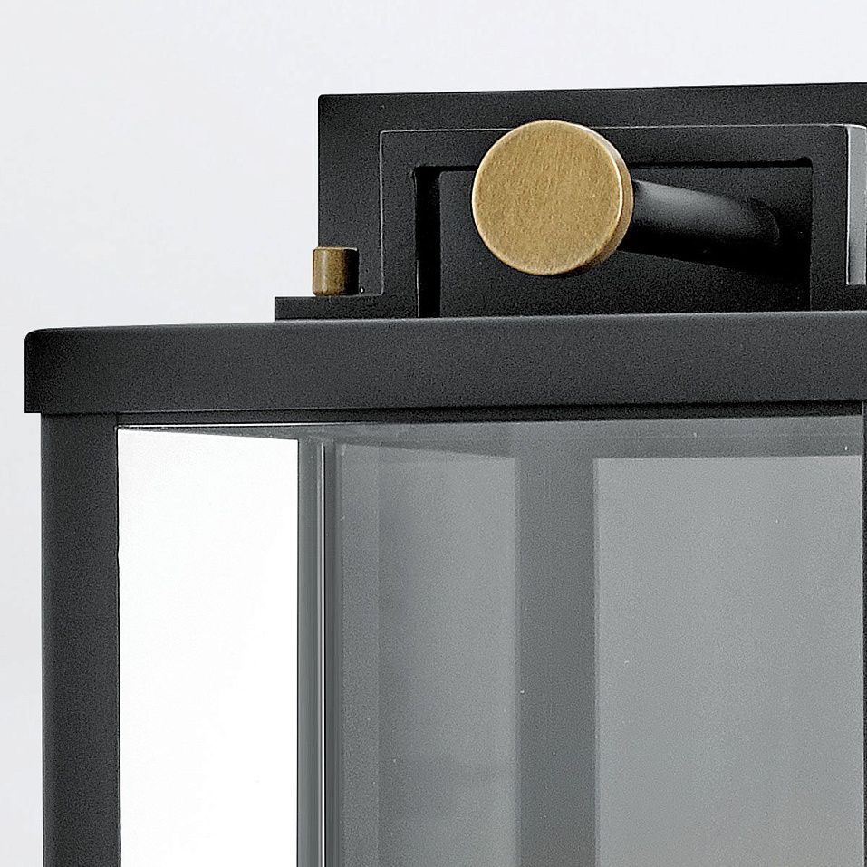 QN-CATALINA-M CATALINA Black /Burnished Bronze/Clear// настенный E27 1х60  х   